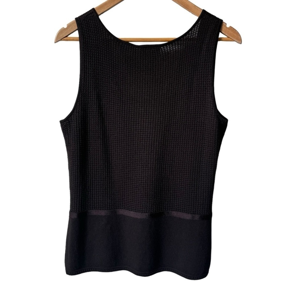 Studio By Liz Claiborne Silk Cashmere Blend Brown Knit Tank Top Women's Size Med - Picture 4 of 7